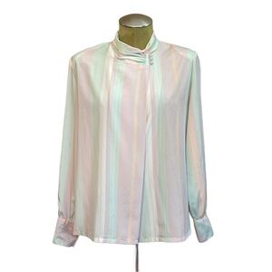 Vintage 80s Poet by Nicola Wrap Blouse